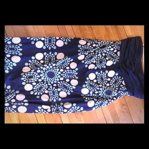 Strapless maxi dress